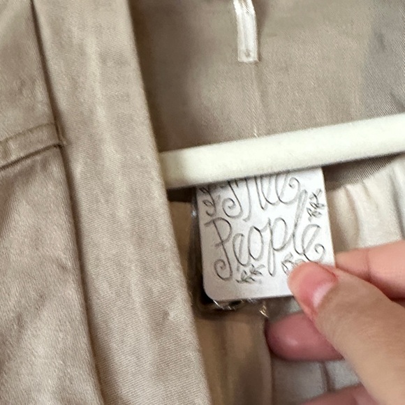 Free People Cream Ruffled Button Front Draped Romance Jacket - Picture 7 of 8